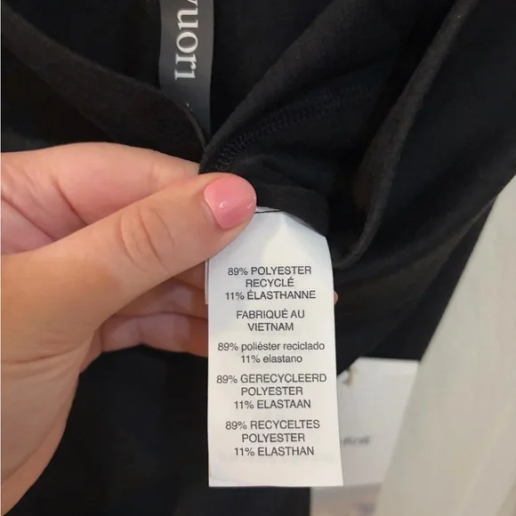 NWT Vuori Halo Slim Flare Black Heather Flare Leggings Size XL - Picture 10 of 13